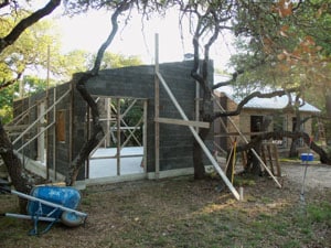 Faswall addition outbuilding-shop