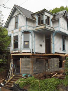 Victorian basement reconstruction